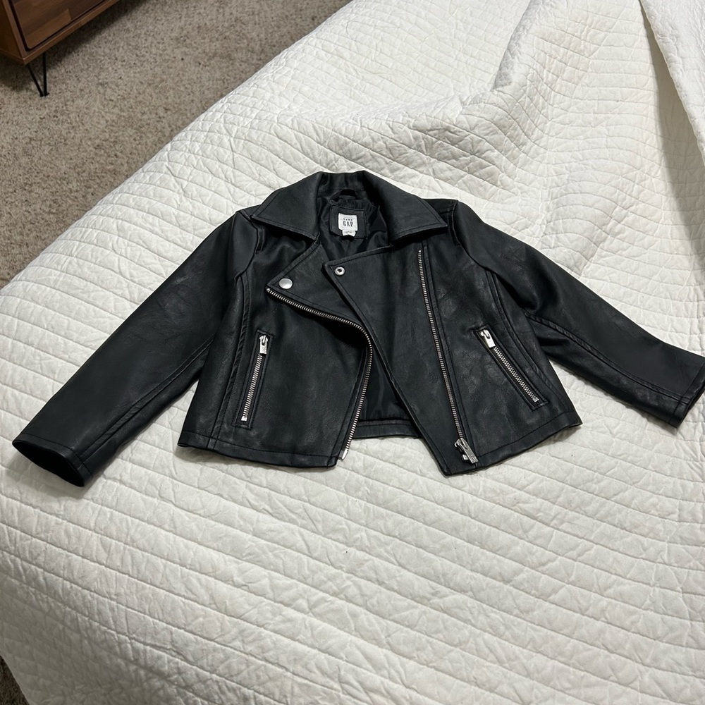 Gap Vegan Leather Little Girl Coat
